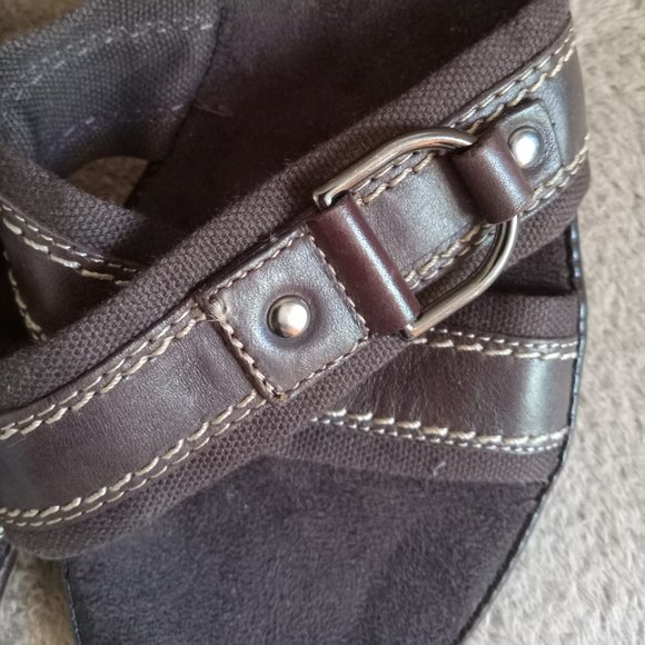 Aerosoles | Brown Slip On Sandals - Picture 3 of 6